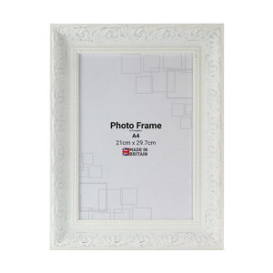 Ornate White Frame